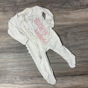 Embroidered Ruffle 2 Way Zippie