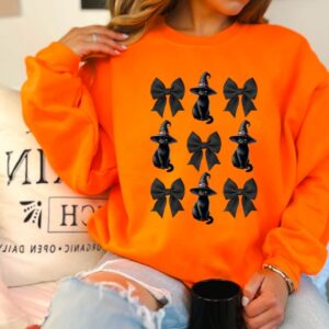 Black Cat & Bow Sweatshirt