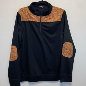 Anna Lane Black Leopard Pullover